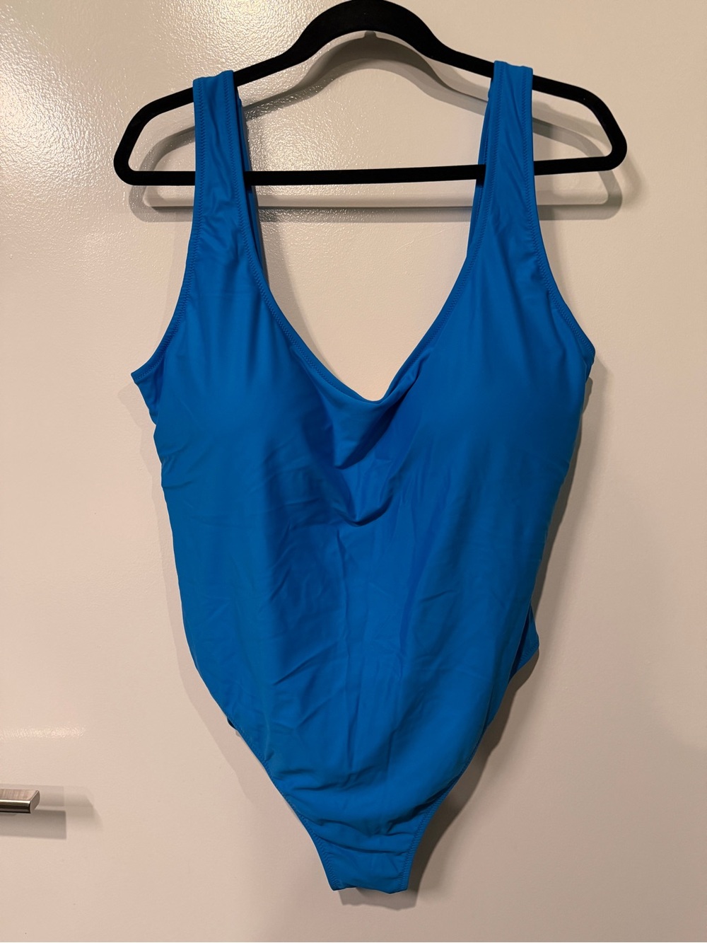 J. Crew Vibrant Blue Scoop One-Piece Swimsuit